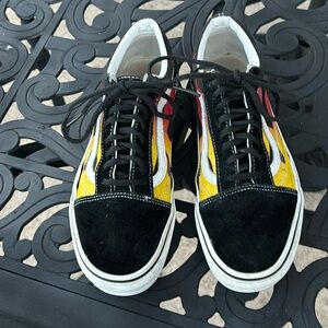 Old-school Flame shoes by VANS